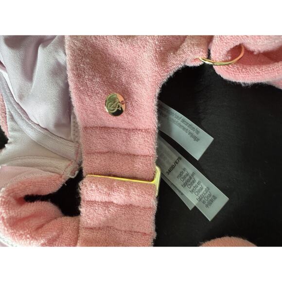 6 for $20 Victoria Secret Swim 2 piece Terry Pink High Waist Under Wire 34DD M - Picture 7 of 11